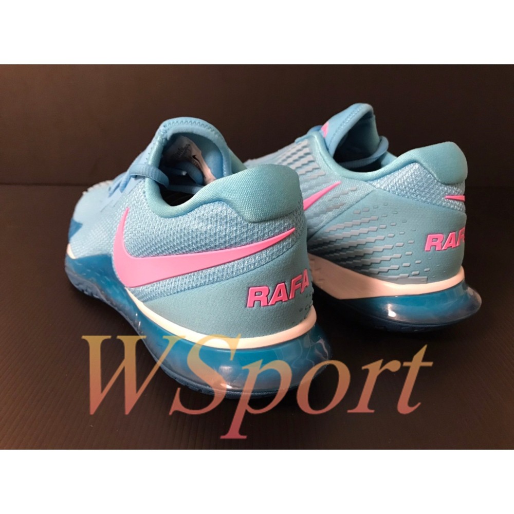 【WS】NIKE ZOOM VAPOR CAGE 4 RAFA 納達爾 藍粉 運動 網球鞋 DD1579-400-細節圖3