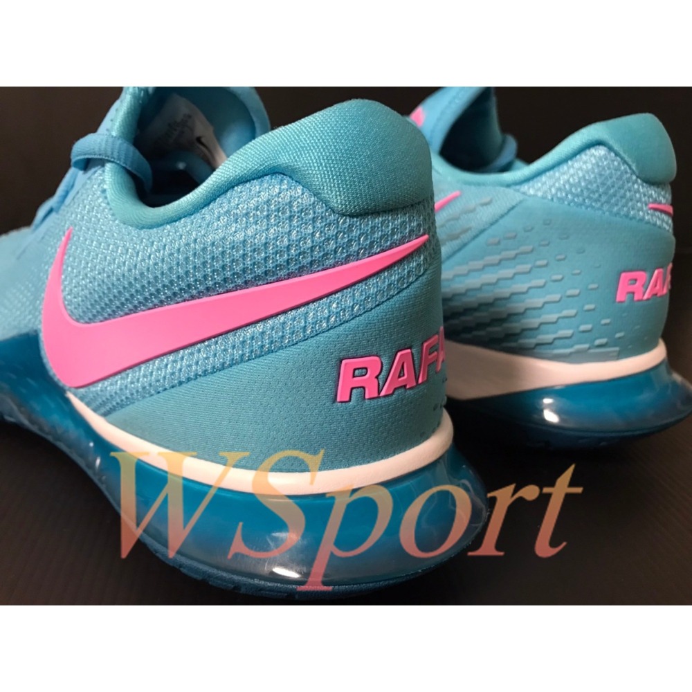 【WS】NIKE ZOOM VAPOR CAGE 4 RAFA 納達爾 藍粉 運動 網球鞋 DD1579-400-細節圖4
