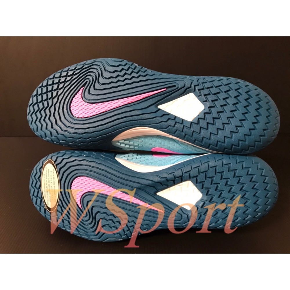 【WS】NIKE ZOOM VAPOR CAGE 4 RAFA 納達爾 藍粉 運動 網球鞋 DD1579-400-細節圖5