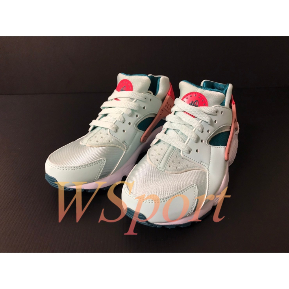 【WS】NIKE HUARACHE RUN (GS) 童鞋 湖水綠 復古 武士鞋 運動鞋 654275-305-細節圖2