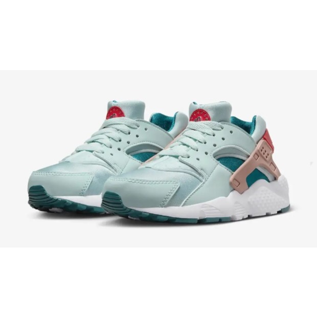 【WS】NIKE HUARACHE RUN (GS) 童鞋 湖水綠 復古 武士鞋 運動鞋 654275-305-細節圖5