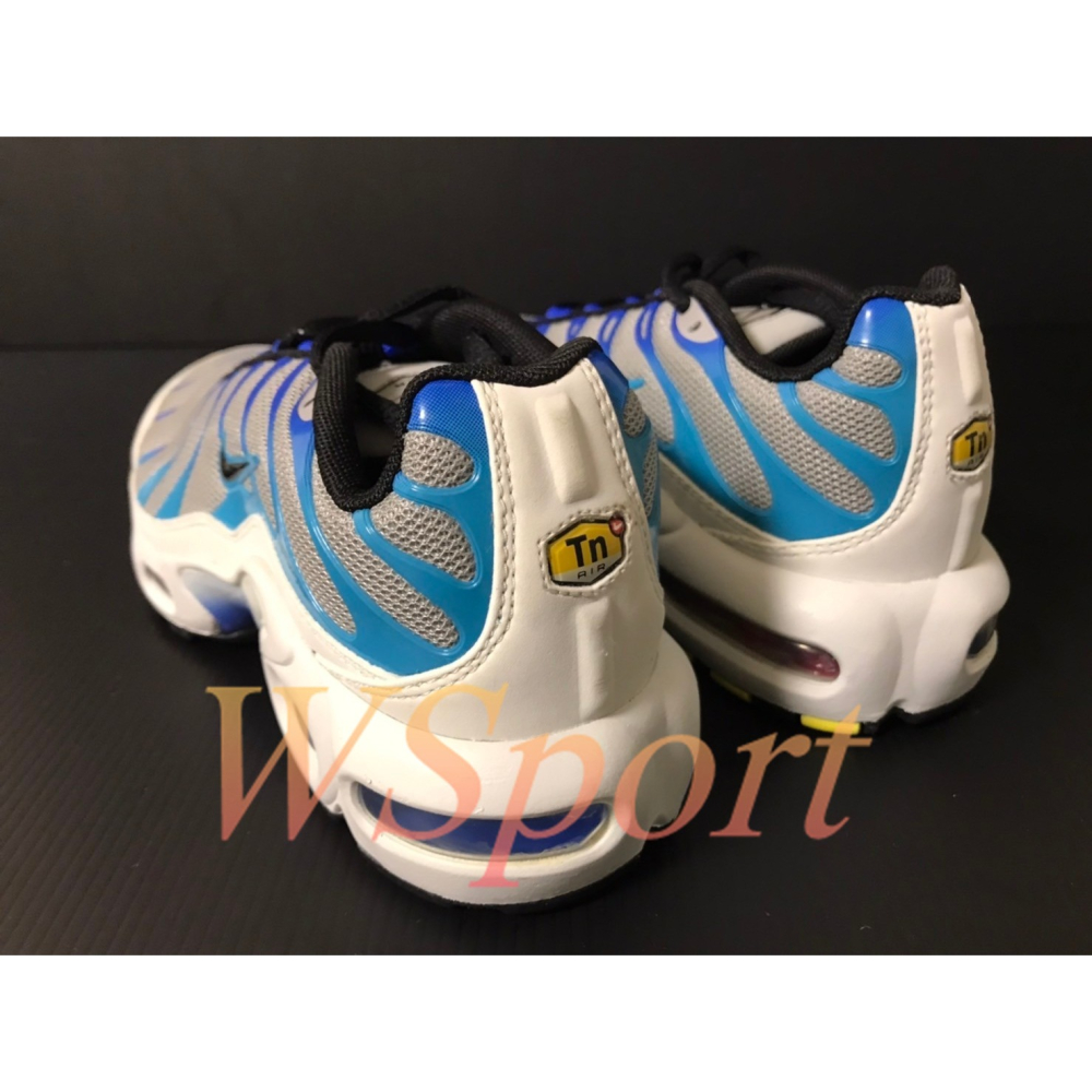 【WS】NIKE AIR MAX PLUS (GS) 灰藍 童鞋 復古 氣墊 運動 球鞋 CD0609-019-細節圖3