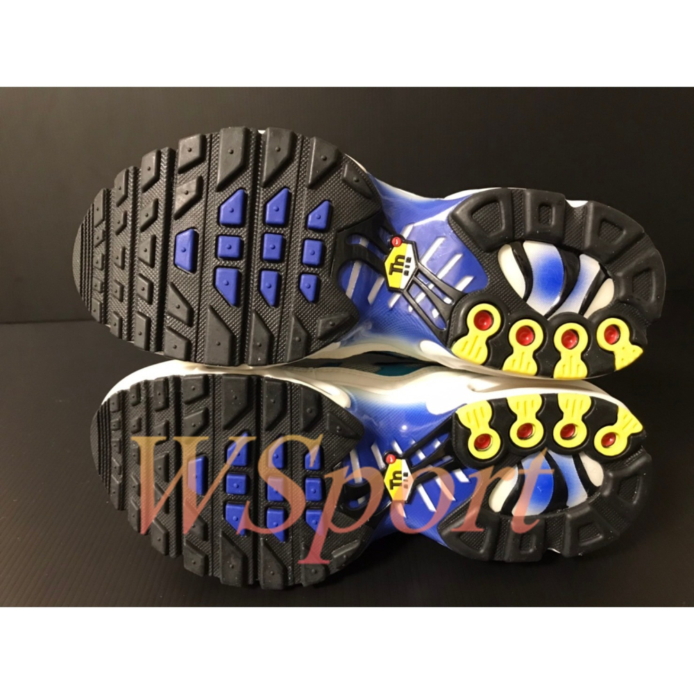 【WS】NIKE AIR MAX PLUS (GS) 灰藍 童鞋 復古 氣墊 運動 球鞋 CD0609-019-細節圖4