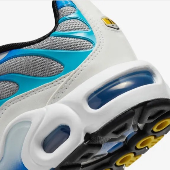 【WS】NIKE AIR MAX PLUS (GS) 灰藍 童鞋 復古 氣墊 運動 球鞋 CD0609-019-細節圖9