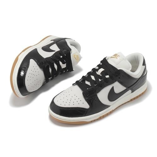 【WS】NIKE W DUNK LOW LX 黑白 鱷魚紋 膠底 復古 運動 休閒鞋 FJ2260-003-細節圖2