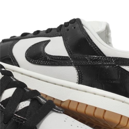 【WS】NIKE W DUNK LOW LX 黑白 鱷魚紋 膠底 復古 運動 休閒鞋 FJ2260-003-細節圖3
