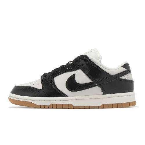 【WS】NIKE W DUNK LOW LX 黑白 鱷魚紋 膠底 復古 運動 休閒鞋 FJ2260-003-細節圖6