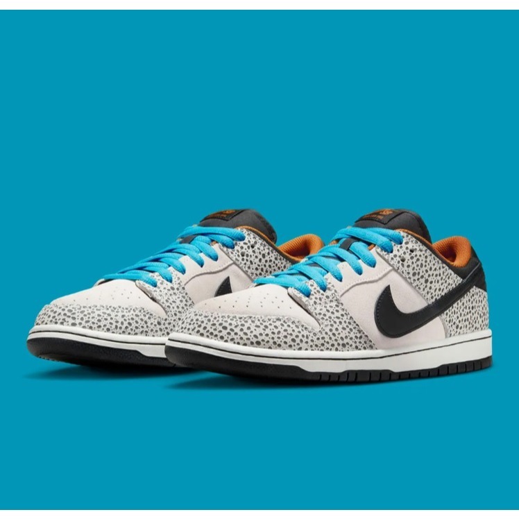 【WS】NIKE DUNK LOW PRO ELECTRIC 奧運 灰藍 爆裂紋 復古 休閒鞋 FZ1233-002-細節圖3