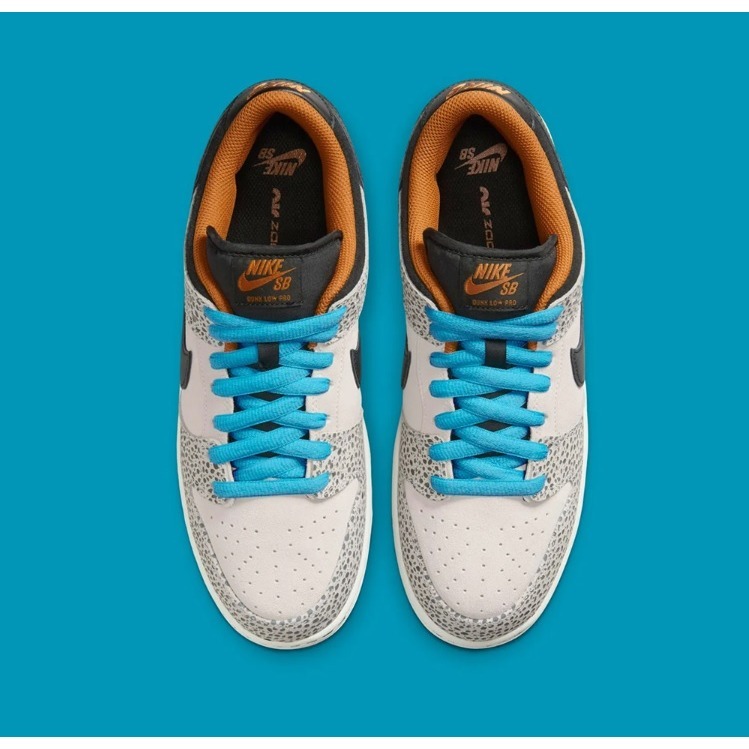 【WS】NIKE DUNK LOW PRO ELECTRIC 奧運 灰藍 爆裂紋 復古 休閒鞋 FZ1233-002-細節圖5