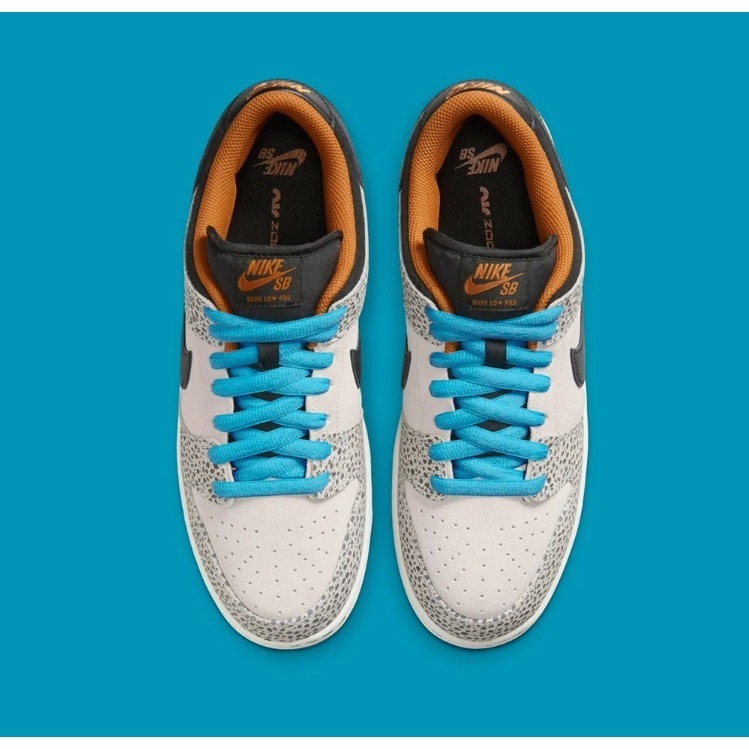 【WS】NIKE DUNK LOW PRO ELECTRIC 奧運 灰藍 爆裂紋 復古 休閒鞋 FZ1233-002-細節圖5