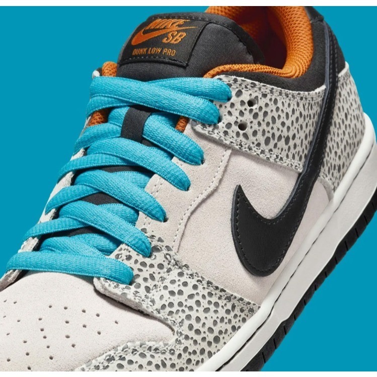 【WS】NIKE DUNK LOW PRO ELECTRIC 奧運 灰藍 爆裂紋 復古 休閒鞋 FZ1233-002-細節圖7