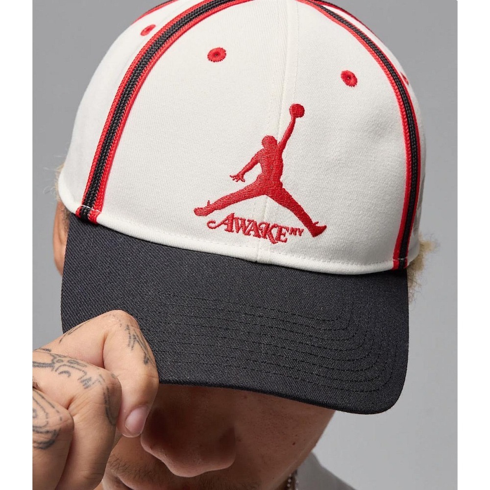 【WS】NIKE JORDAN x AWAKE NY 聯名 復古 運動 老帽 棒球帽 FZ0625-133-細節圖4