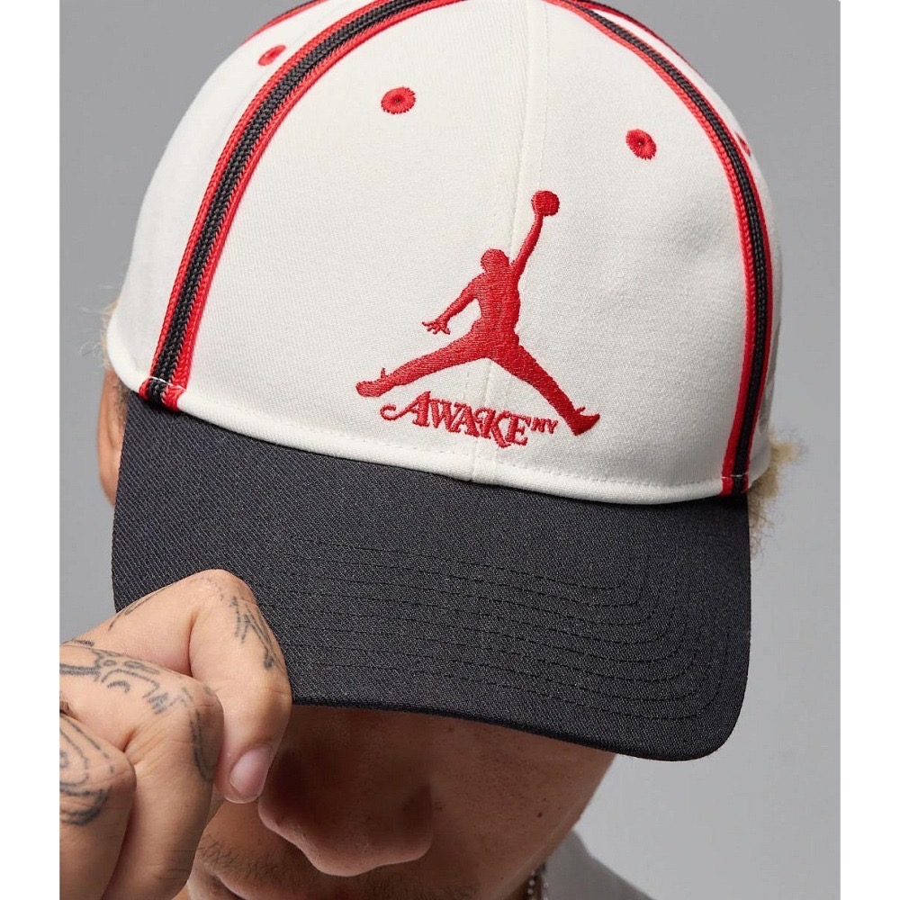 【WS】NIKE JORDAN x AWAKE NY 聯名 復古 運動 老帽 棒球帽 FZ0625-133-細節圖4