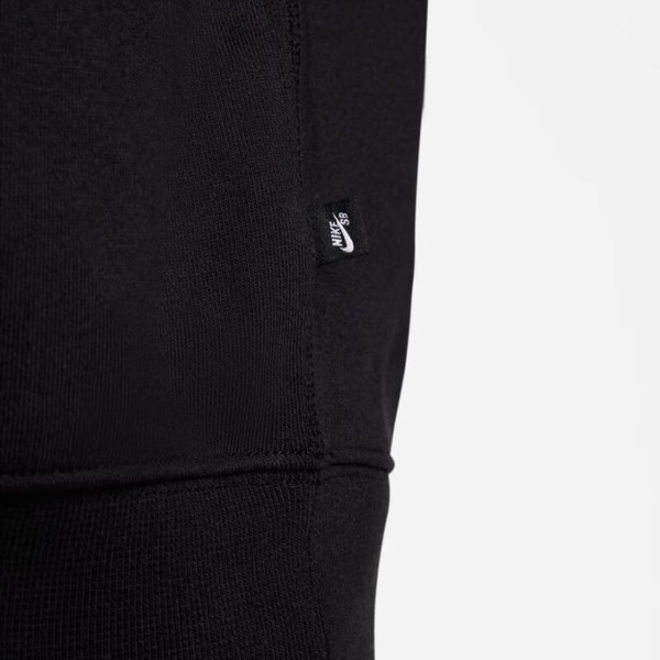 【WS】NIKE SB 滑板 半開襟 黑 運動 休閒 內刷毛 保暖 長袖 長TEE FB8563-010-細節圖6