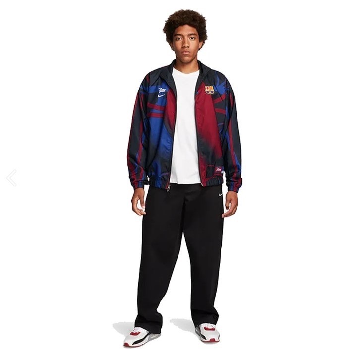 【WS】NIKE FC BARCELONA x PATTA 巴塞隆納 聯名 運動 休閒 風衣 外套 FQ4275-010-細節圖2