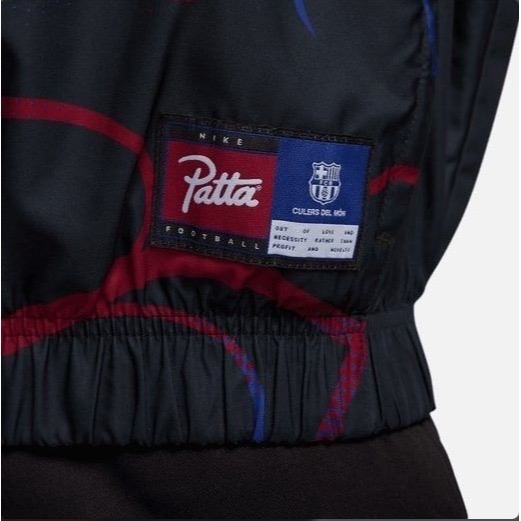 【WS】NIKE FC BARCELONA x PATTA 巴塞隆納 聯名 運動 休閒 風衣 外套 FQ4275-010-細節圖9