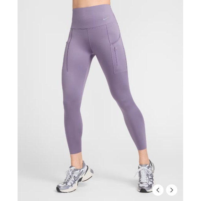 【WS】NIKE W NK DF GO MR 7/8 TGHT 紫 運動 健身 瑜珈 緊身褲 DQ5640-509-細節圖3