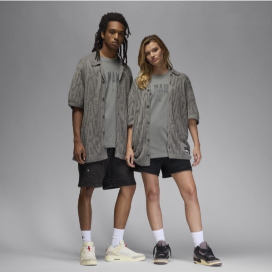 【WS】JORDAN X A Ma Maniere 聯名 針織衫 運動 休閒 短袖 白 HF0535-030 黑029-細節圖10