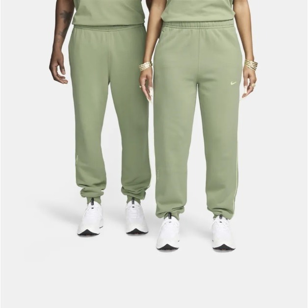 【WS】NIKE X NOCTA FLEECE 男女款 聯名 運動 休閒 保暖 長褲 棉褲 FN7662-386-細節圖4