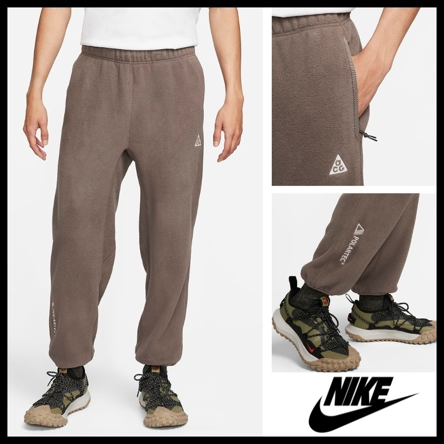 【WS】NIKE ACG POLARTEC 棕色 男女款 運動 休閒 保暖 長褲 棉褲 CV0659-004-細節圖7