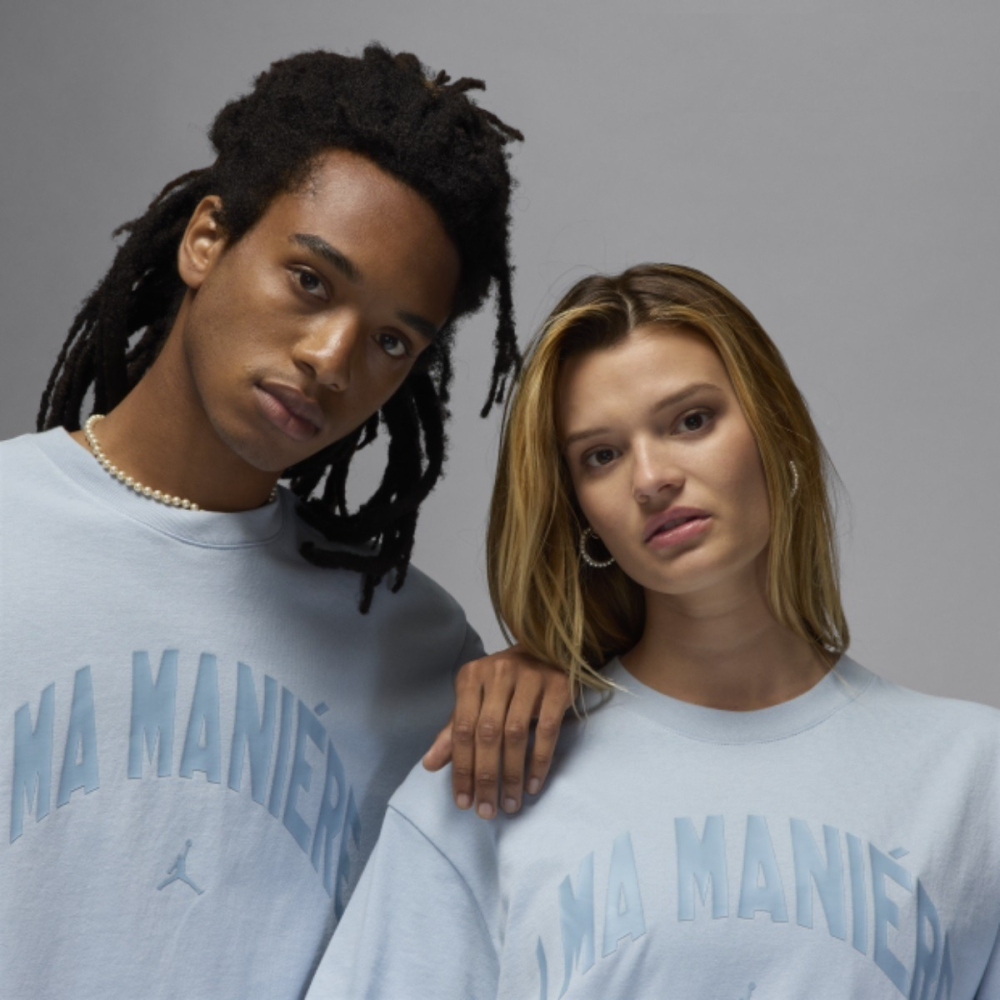 【WS】NIKE JORDAN X A Ma Maniere 聯名 藍 運動 休閒 T恤  短T HF0539-440-細節圖3