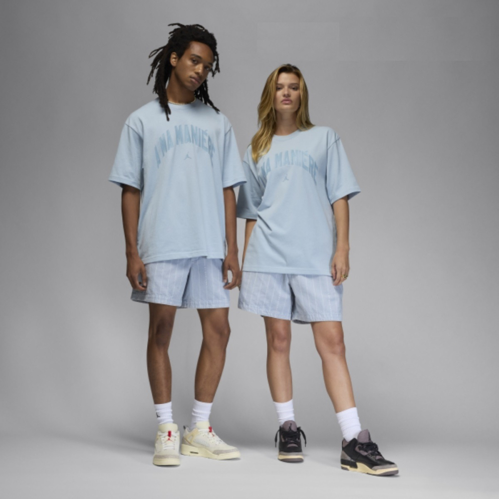 【WS】NIKE JORDAN X A Ma Maniere 聯名 藍 運動 休閒 T恤  短T HF0539-440-細節圖5