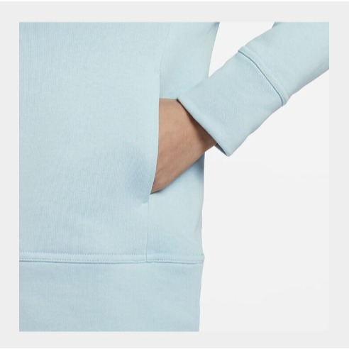 【WS】NIKE W FLEECE HZ TOP 女款 藏青 運動 休閒 保暖 半開襟 長袖 長T FD9930-442-細節圖4