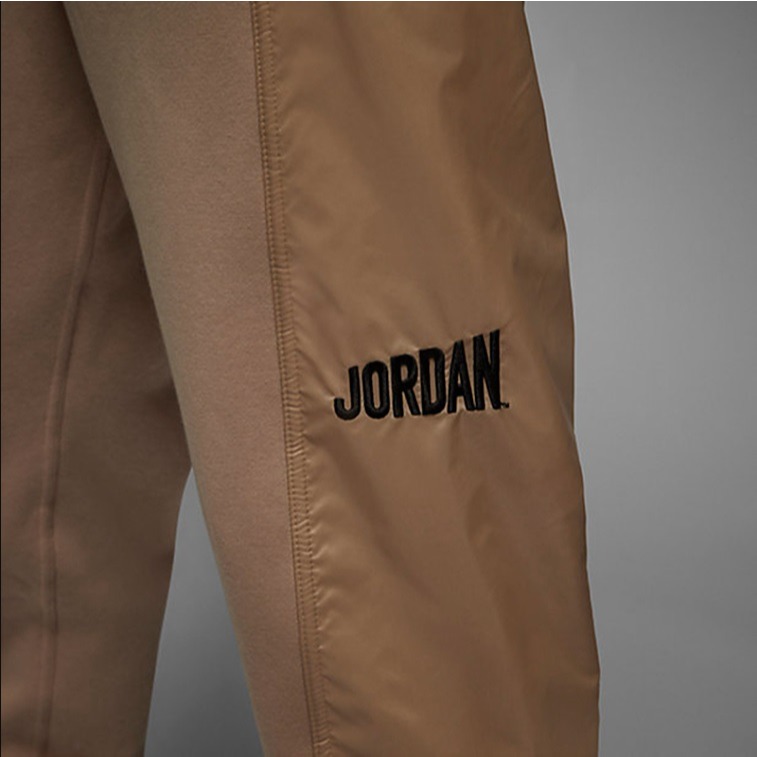 【WS】NIKE JORDAN 男款 卡其 拼接 刺繡 運動 休閒 棉褲 長褲 DV7595-277-細節圖5