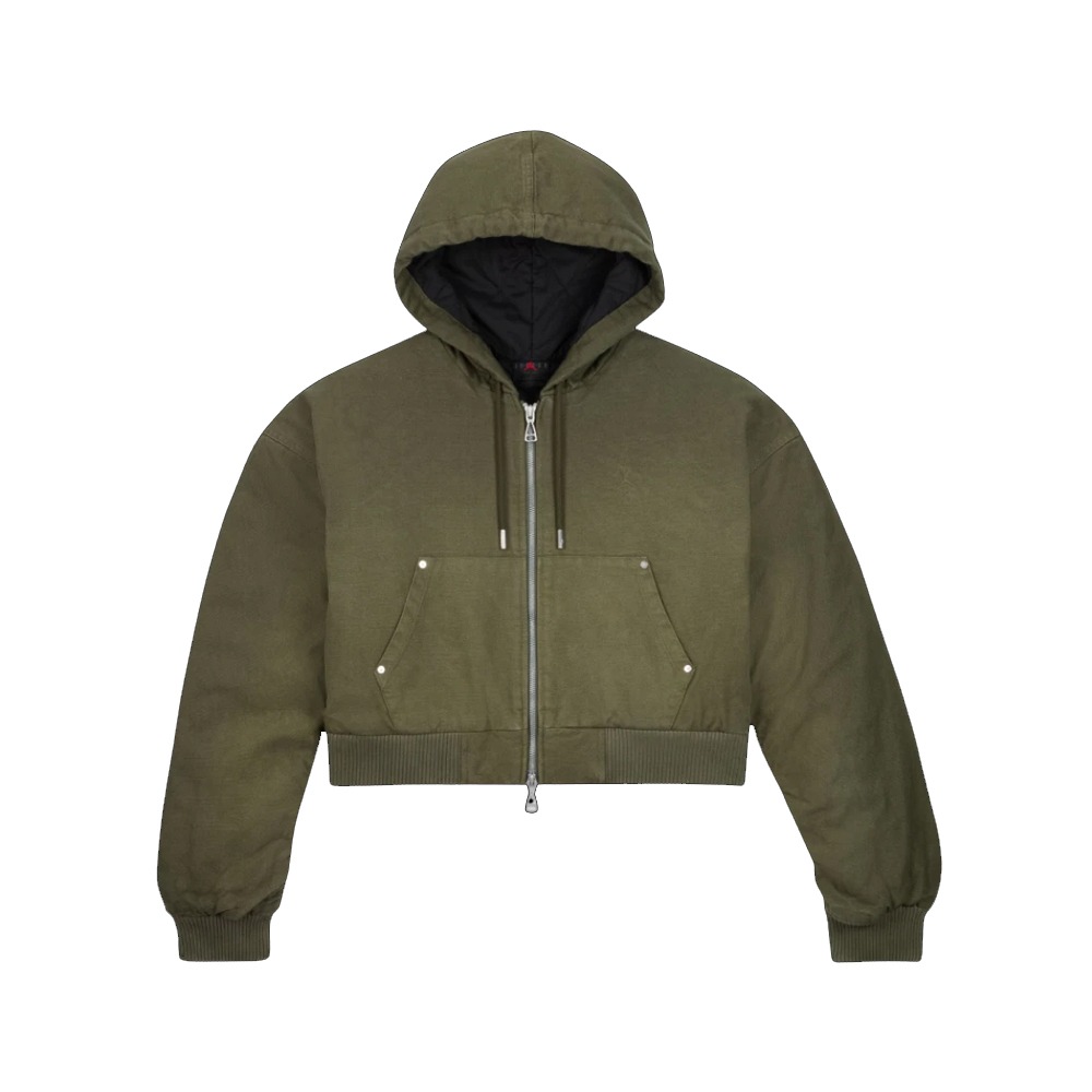 【WS】JORDAN X TRAVIS SCOTT JKT 聯名 女 長袖 短版 工裝 運動 外套 FD9114-325-細節圖2