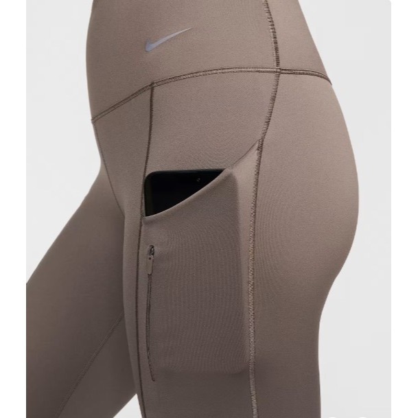 【WS】NIKE W NK DF GO MR 7/8 TGHT 咖啡 運動 健身 瑜珈 緊身褲 DQ5640-004-細節圖5