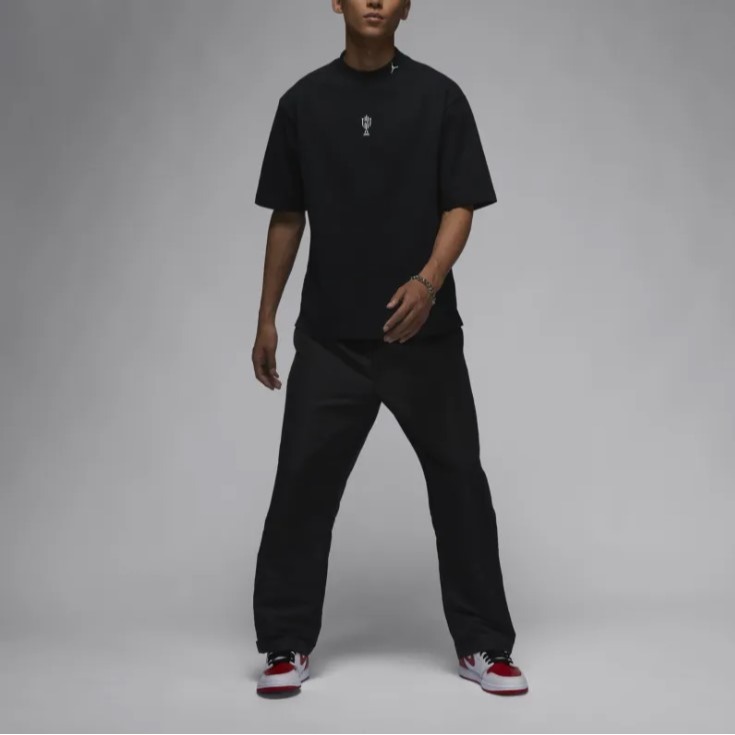 【WS】NIKE JORDAN X TROPHY ROOM 聯名 黑 運動 休閒 T恤 短袖 短T FQ3845-010-細節圖3