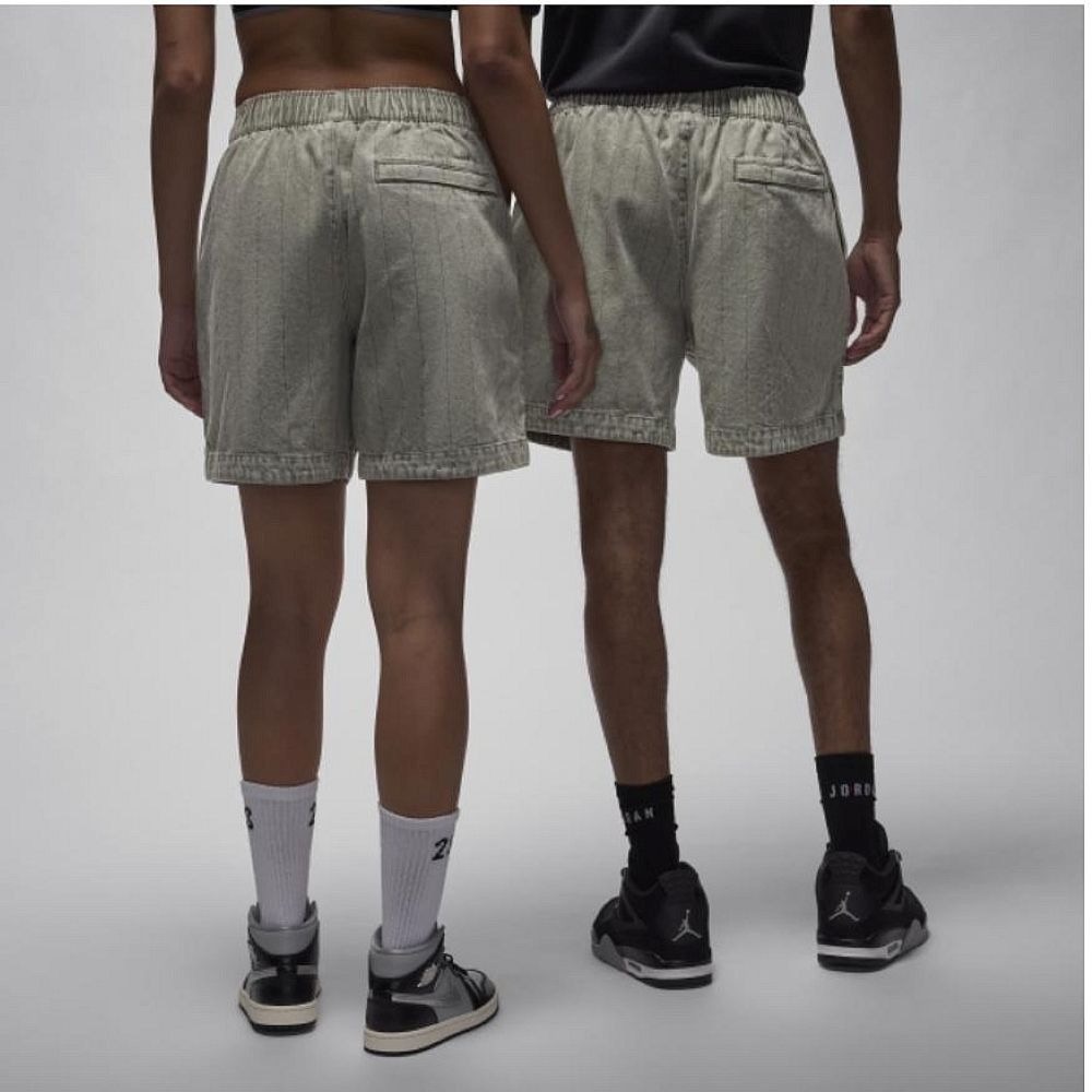【WS】NIKE JORDAN X A Ma Maniere 聯名 灰 條紋 運動 休閒 短褲 HF0537-029-細節圖3