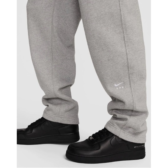 【WS】NIKE X MMW FLEECE PANTS 聯名 男款 灰 運動 休閒 保暖 長褲 DR5366-050-細節圖4