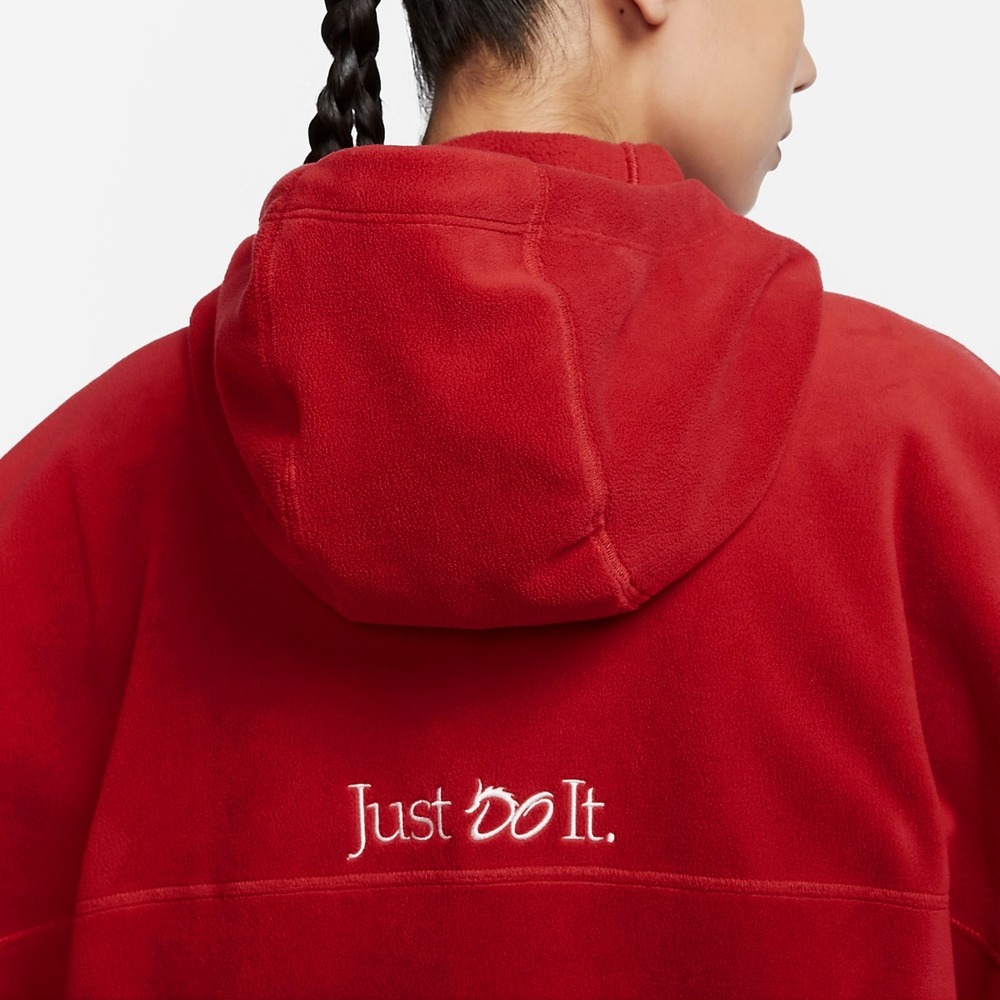 【WS】NIKE X THERMA-FIT ONE 紅白 女款 運動 休閒 保暖 長袖 連帽 外套 FZ6387-657-細節圖4