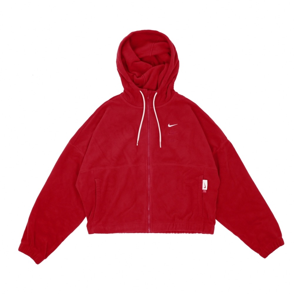 【WS】NIKE X THERMA-FIT ONE 紅白 女款 運動 休閒 保暖 長袖 連帽 外套 FZ6387-657-細節圖7