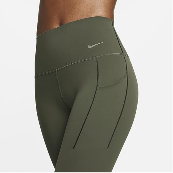 【WS】NIKE UNIVERSA 女款 中度支撐 高腰 九分 內搭 運動 健身 瑜珈 緊身褲 DQ5898-325-細節圖4