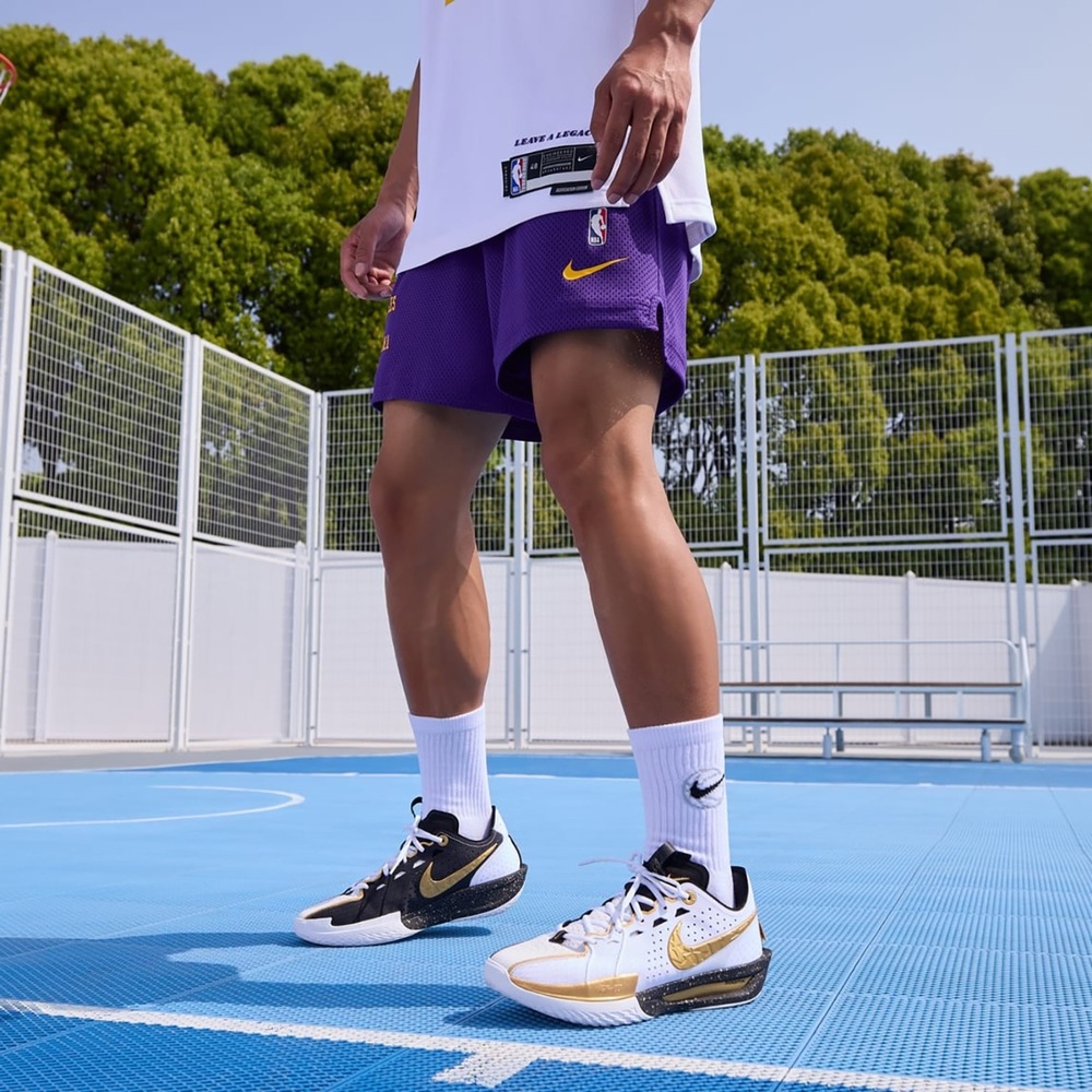 【WS】NIKE NBA LAL 湖人隊 KOBE LBJ 男款 紫金 運動 訓練 球褲 短褲 DX9700-504-細節圖3