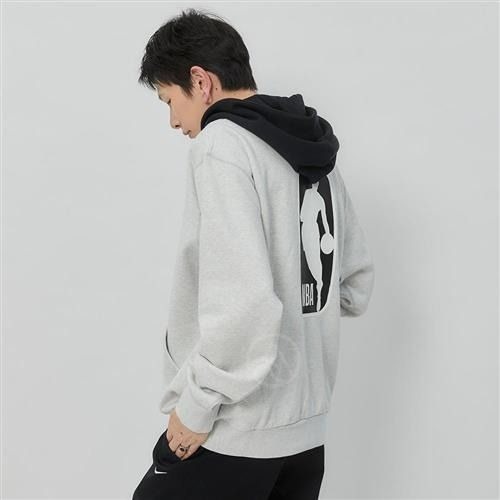 【WS】NIKE NBA TEAM31 COURTSIDE 灰黑 運動 休閒 長袖 連帽 帽T DR9084-025-細節圖3