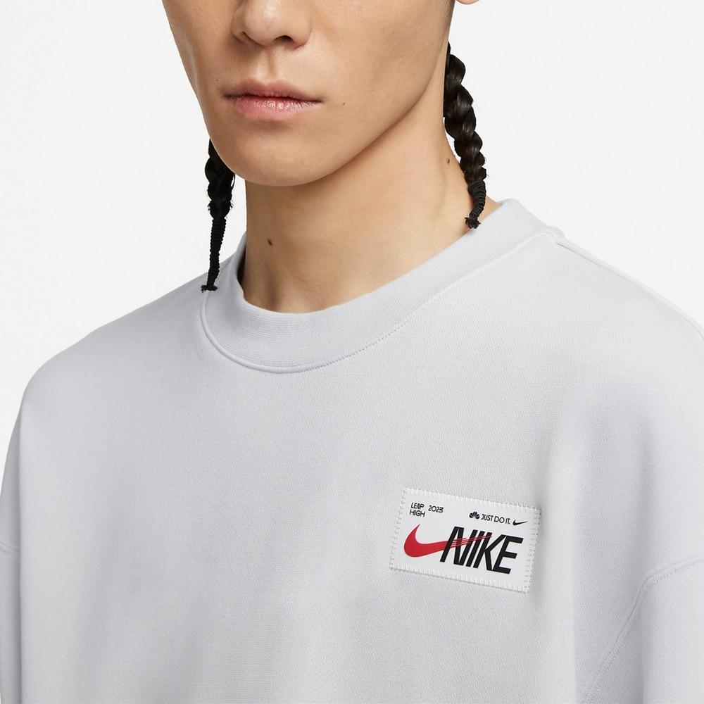 【WS】NIKE NSW JDI 灰 運動 休閒 長袖 長袖 T恤 大學T FD4059-025-細節圖3