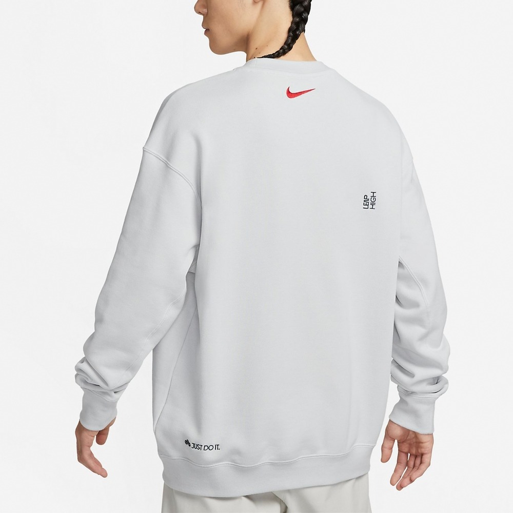 【WS】NIKE NSW JDI 灰 運動 休閒 長袖 長袖 T恤 大學T FD4059-025-細節圖5