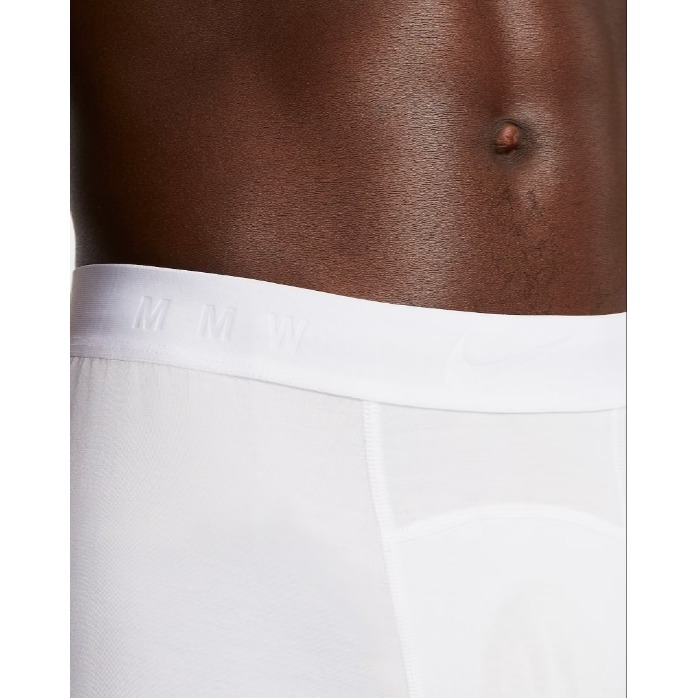 【WS】NIKE X MMW 聯名 男款 白 運動 跑步 健身 瑜珈 緊身 四角褲 內褲 CK1542-100-細節圖4