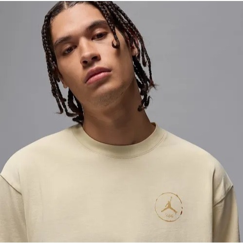 【WS】NIKE JORDAN X SOLEFLY 聯名 米白 運動 休閒 T恤 短袖 短T HM5037-238-細節圖3