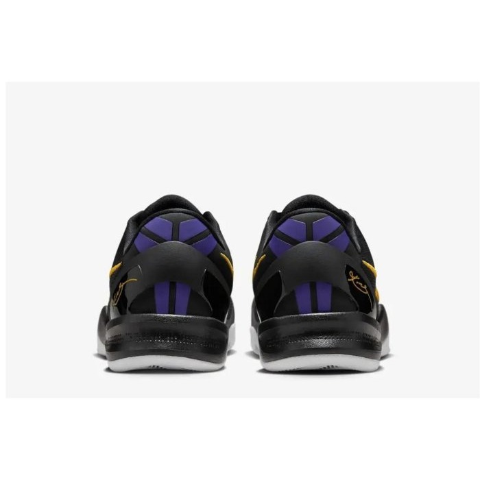 【WS】NIKE KOBE 8 PROTRO 湖人配色 男款 運動 緩震 球鞋 籃球鞋 黑黃 HF9550-001-細節圖7