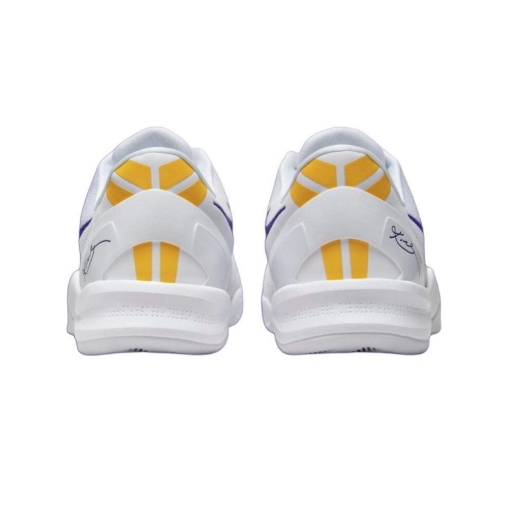 【WS】NIKE KOBE 8 PROTRO 白紫 湖人配色 男款 運動 緩震 球鞋 籃球鞋 HF9550-100-細節圖3