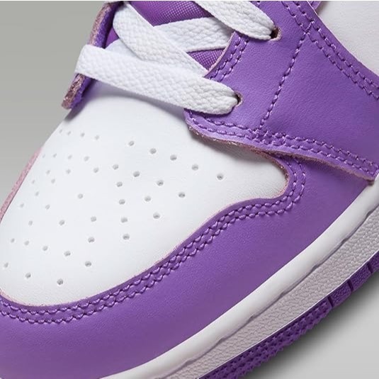 【WS】NIKE AIR JORDAN 1 MID (GS) 白葡萄 高筒 運動 休閒 球鞋 DQ8423-511-細節圖7