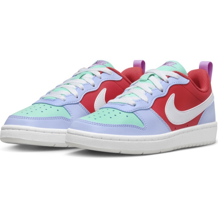 【WS】NIKE COURT BOROUGH LOW (GS) 女鞋 拼接 運動 彩色 休閒鞋 DV5456-400-細節圖5