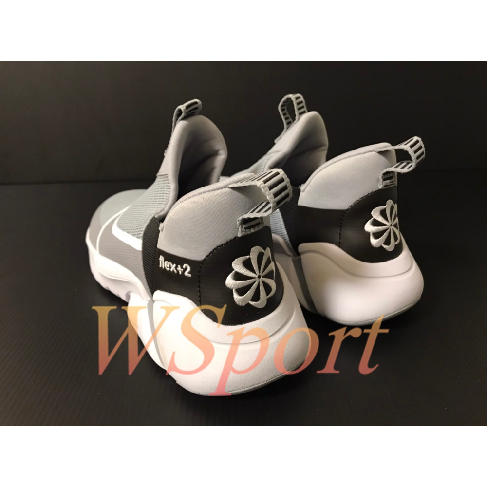 【WS】NIKE FLEX PLUS 2 (GS) 灰 大童 女鞋 鬆緊帶 運動 跑步 休閒鞋 DV8999-005-細節圖3