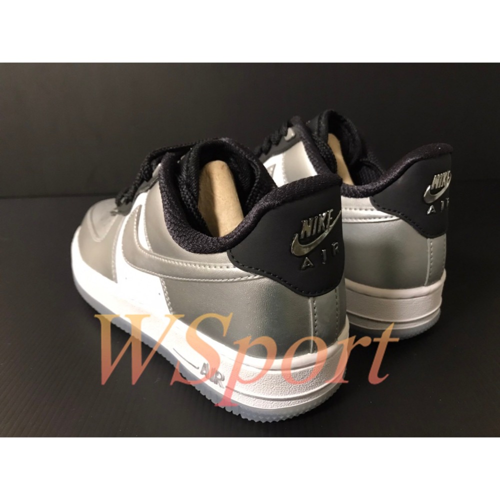 【WS】NIKE W FORCE 1 Metallic Silver 銀彈 復古 女鞋 運動 球鞋 DX6764-001-細節圖3