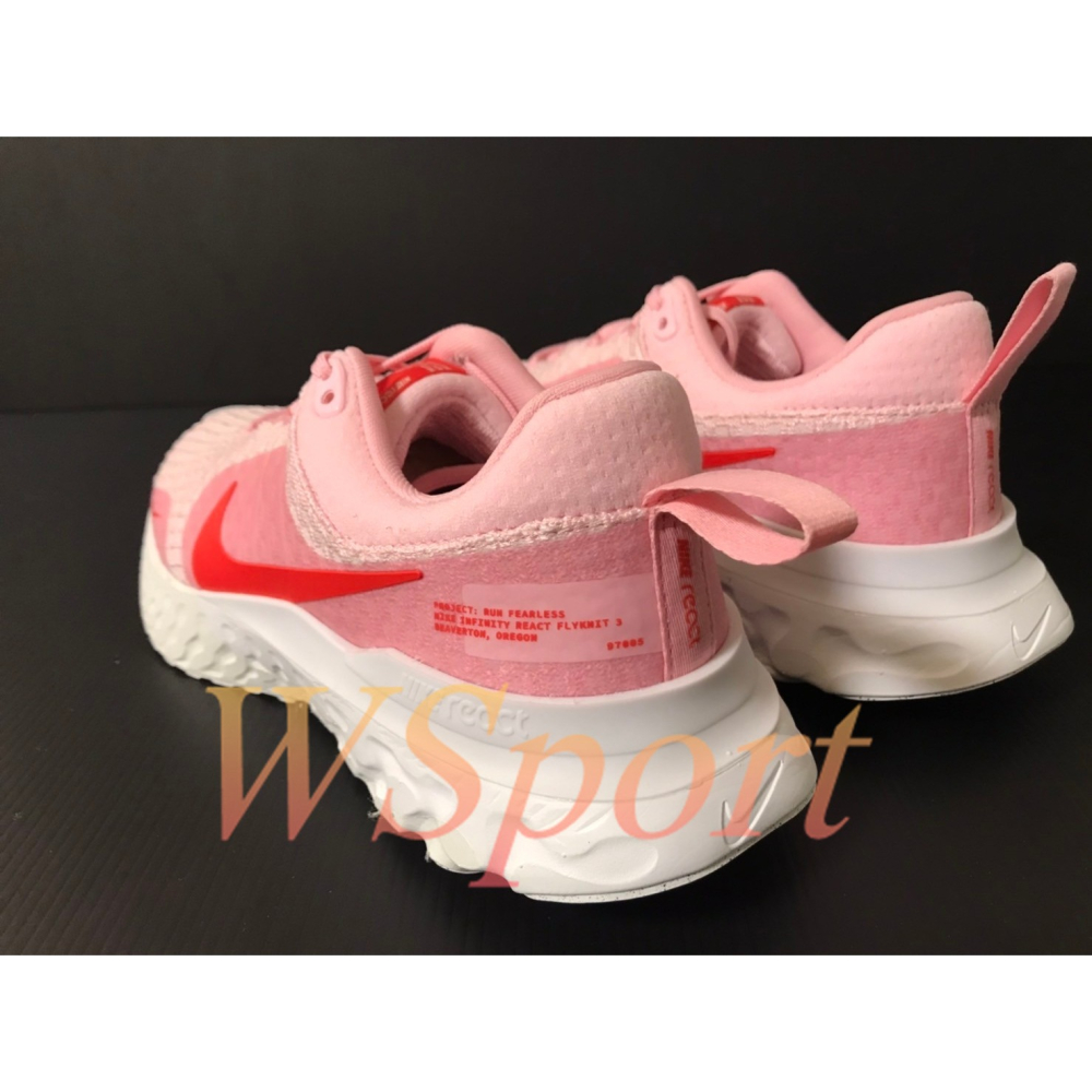 【WS】NIKE REACT INFINITY RUN FK 3 編織 運動 緩震 跑步 慢跑鞋 DZ3016-600-細節圖9