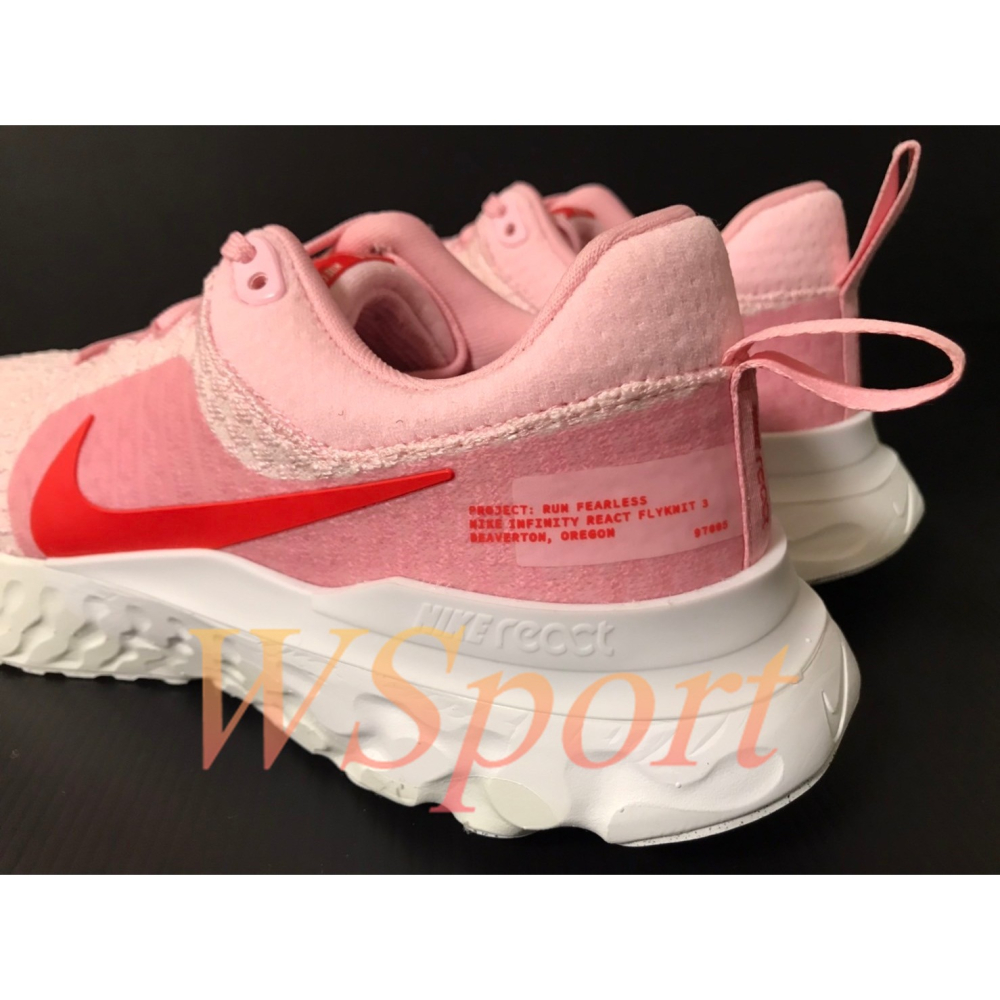 【WS】NIKE REACT INFINITY RUN FK 3 編織 運動 緩震 跑步 慢跑鞋 DZ3016-600-細節圖10